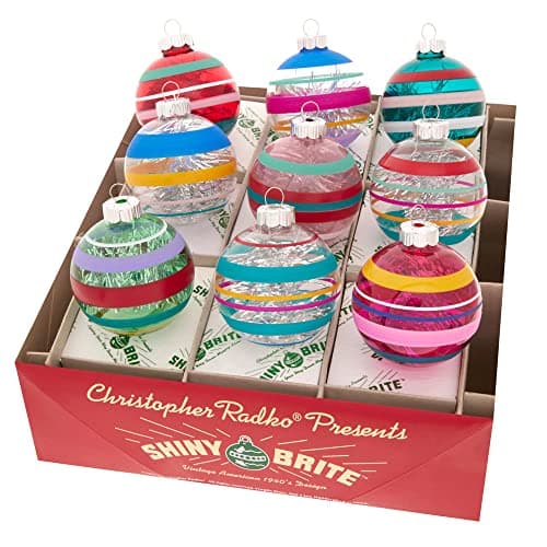 Shiny Brite Vivid Vintage 9-Count Box