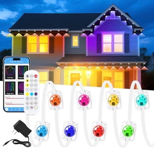 KISUFU 200FT RGB+IC Permanent Outdoor Lights